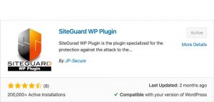 Siteguard plugin