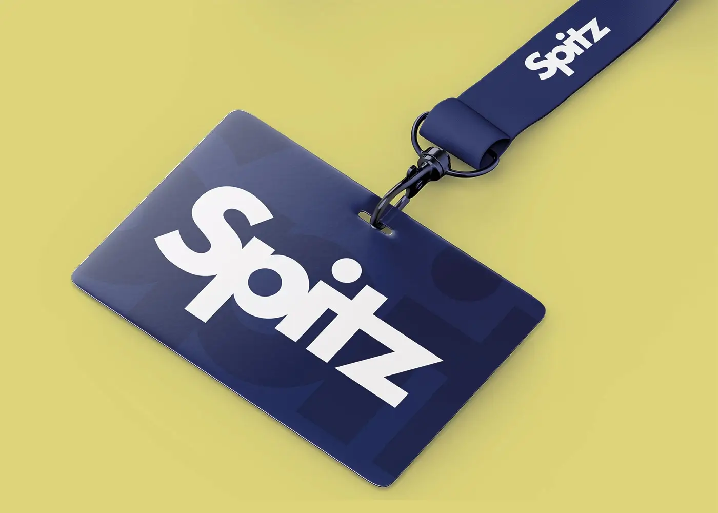 ID kort med keyhanger med Spitz logo