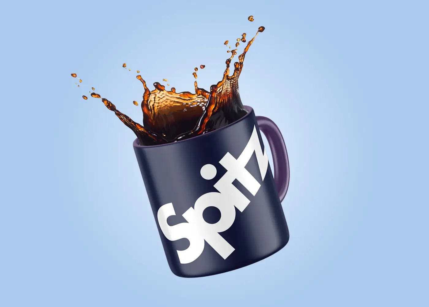 Spitz logo på kaffekop