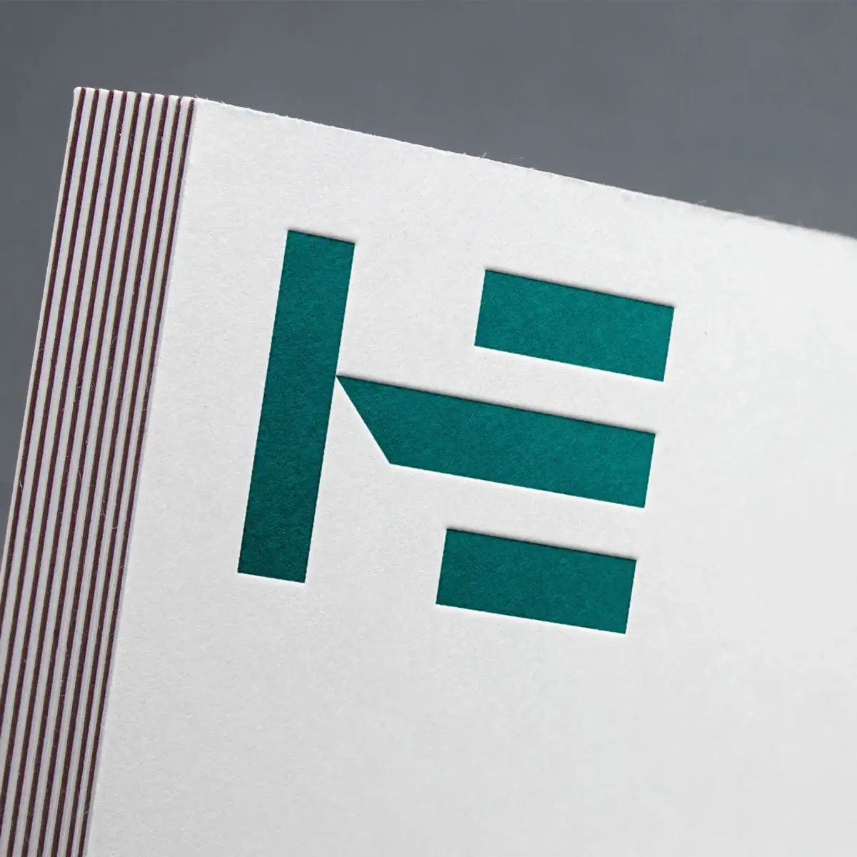 Hede Entreprise Logodesign på papir