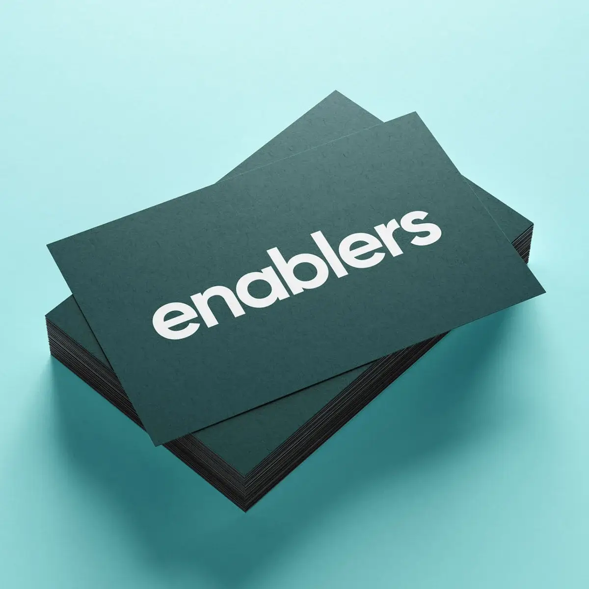 Enablers logodesign på visitkort