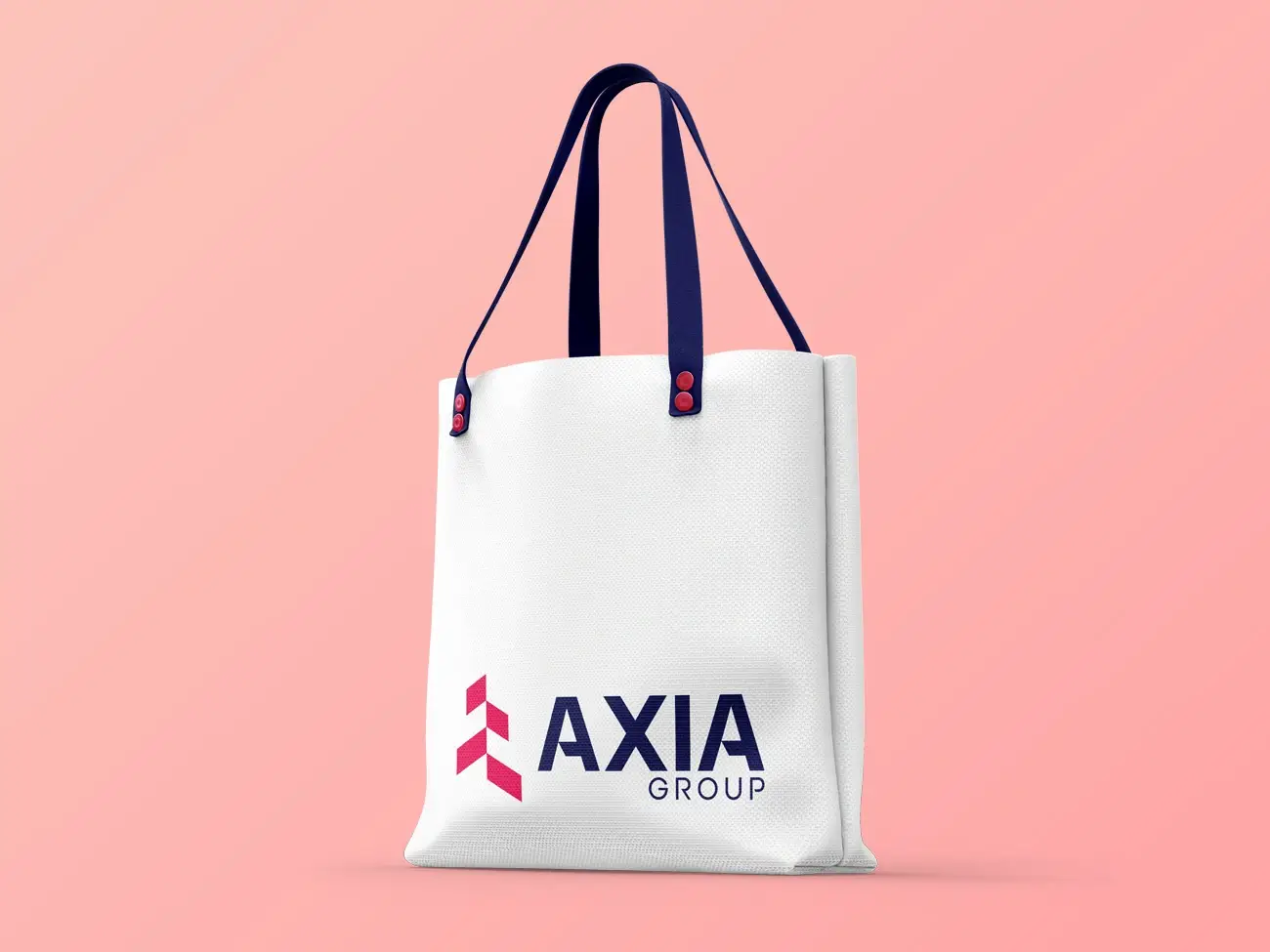 Axia Groups virksomhedslogo på pose