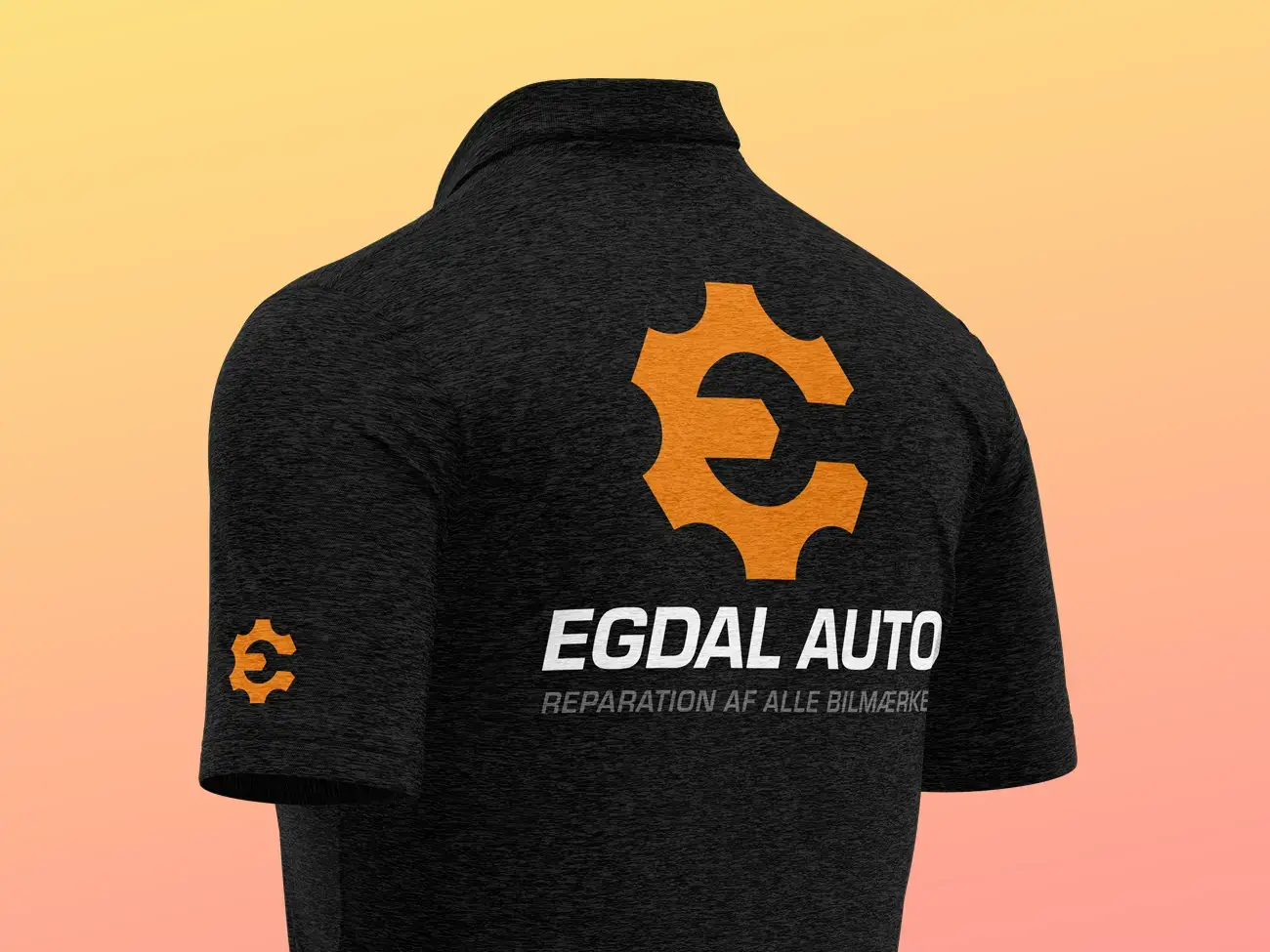 poloshirt med mekaniker logo til Egdal Auto