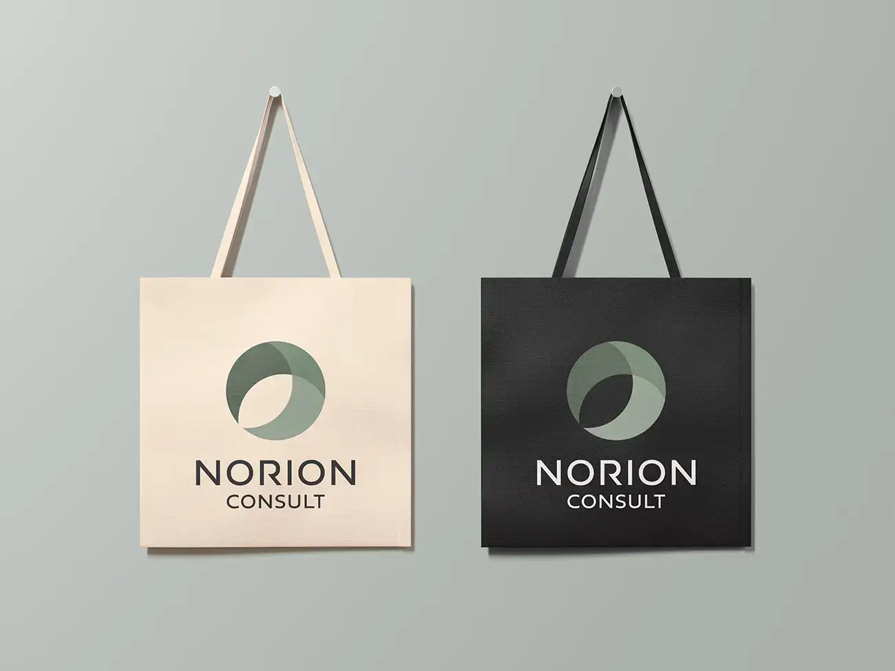 Muleposer med Norion Consult logo
