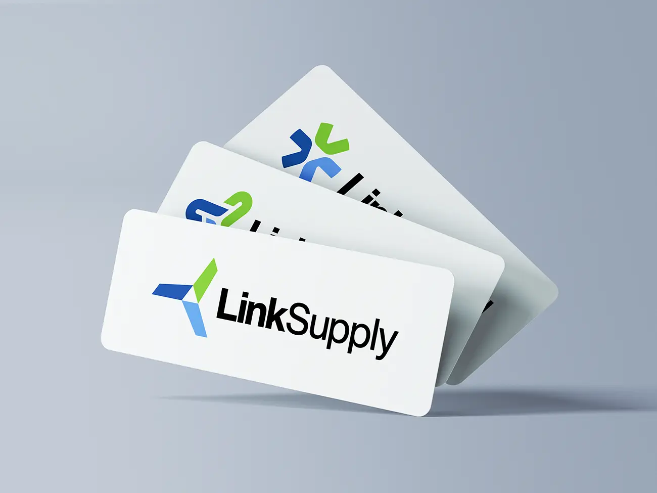 Logodesign til Link Supply på visitkort